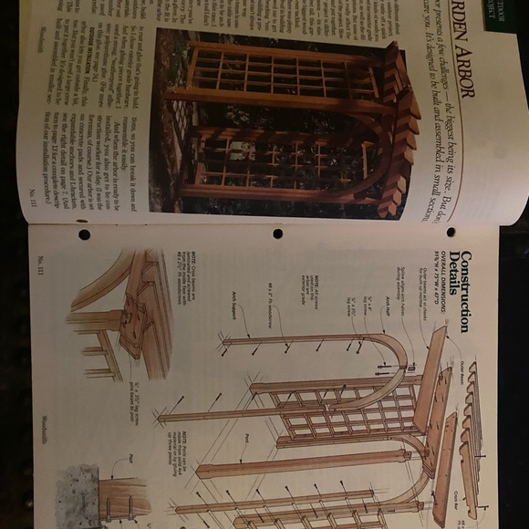 🎉5/$10🎉Woodsmith magazine vol 19 number 111 June 1997 garden arbor, step stool - Picture 3 of 8